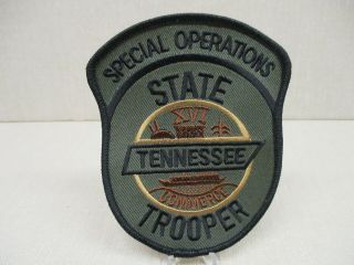 Tennessee Highway Patrol Special Operations Patch,  Subdued,  Scarce