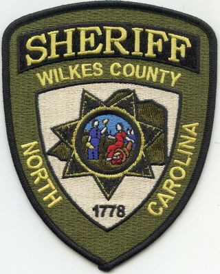 Wilkes County North Carolina Nc Sheriff Police Patch
