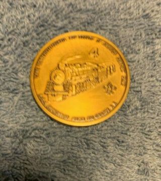 Bsa Boy Scout Train Coin 4,  Lake Bonneville Council,  Fos Century Club Donation