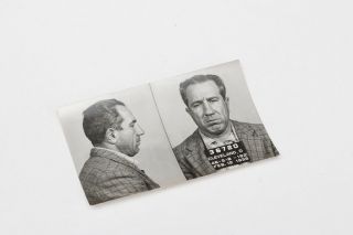 1955 Vintage Cleveland Ohio Police Dept Mugshot Photo Mobster Feb 12