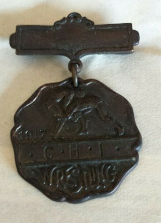 1917 Chicago wrestling medal 2