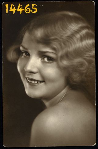 Vintage Photograph,  Blonde Girl Smiling By R.  Jeney,  Budapest 1930’s Hungary