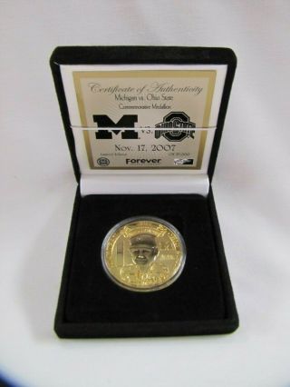 Michigan Ohio State Commemorative Medallion Double Sided Ltd Edition 2007