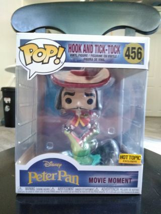 Disney Peter Pan Hook And Tick - Tock Hot Topic Exclusive Movie Moment Funko Pop