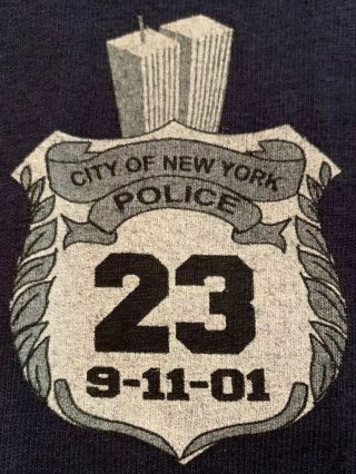 Nypd York City Police Department T - Shirt Xl Wounded Warrior Army Usmc
