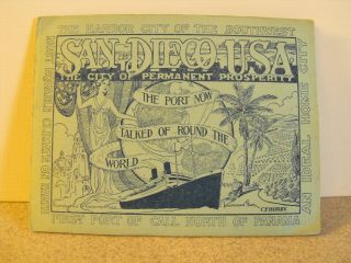 Vintage 1915 Panama California Exposition San Diego Ca Souvenir Photo Book
