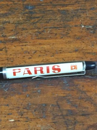 Vintage Paris Airport With Airplane Souvenir Float/floaty Pen - Made In Denmark