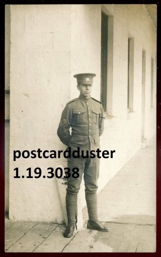 3038 - Canada Military 1910s Grey Co.  31st Militia Soldier.  Real Photo Pc