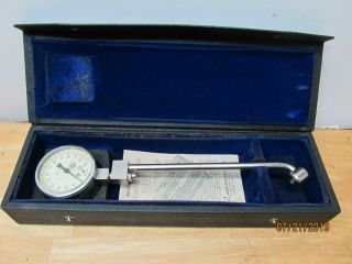 Vintage Dill Mfg.  Co.  Certified Master Tire Pressure Gauge W/box And Instruction