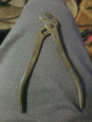 Vintage S - K Lectrolite Corp.  Slip Joint Ignition Pliers Made In Usa Rare