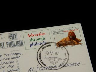 Vintage Postcard,  SKUKUZA,  SOUTH AFRICA,  Multiview Kruger National Park,  To Canada 3