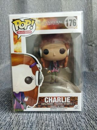 Funko Pop Charlie Supernatural 176 Rare Vaulted In Pop Protector
