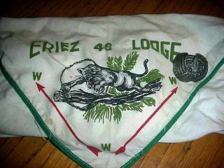 Vintage Boy Scout Bsa Scarf Metal Neckerchief Slide Scarf Tie Holder Eriez 46