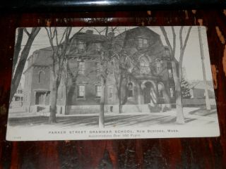 Bedford Ma - 1910 Postcard - Parker Street Grammar School