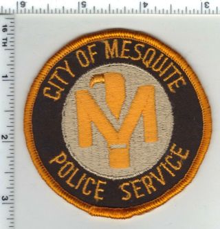 City Of Mesquite Police (texas) 1st Issue Shoulder Patch