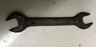 Vintage 1942 Craftsman Ci 1723 3/8 7/16 Open End Wrench,  War Time