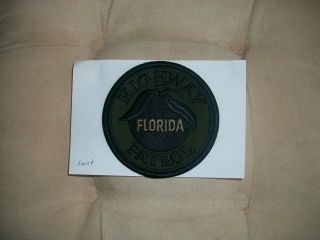 Florida Highway Patrol Police Patch Swat Subdued