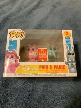 Funko Pop Disney 2 Pack Hercules Pain And Panic 2018 Sdcc With Protector