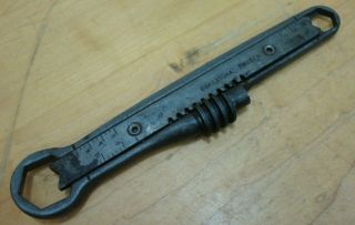 Vintage Tool Double End Adjustable Wrench Made In Eskilstuna Sweden Euc