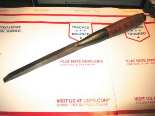 Antique Clark? Cast Steel Heavy Duty 3/8 " Wood Chisel In Good Cond.