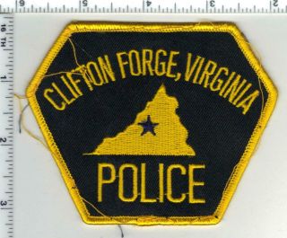 Clifton Forge Police (virginia) 3rd Issue Uniform Take - Off Shoulder Patch