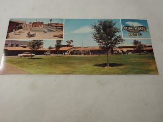 GLENN VEGAS resort Motor Hotel on strip Las Vegas Nevada PostCard 3.  5 