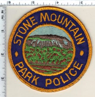 Stone Mountain Park Police (georgia) Uniform Take - Off Shoulder Patch From 1980 