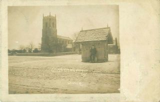 Rp Great Massingham Village In Winter Real Photo Norfolk 1905