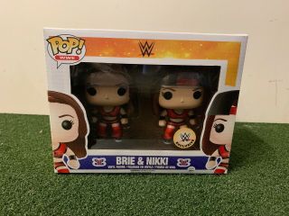 Funko Pop Brie & Nikki Bella 2 Pack - Red Outfits “wwe Exclusive”