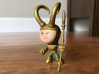 Rare Blind Box Chase 1/144 Funko Mystery Minis Marvel Series 1 Loki With Staff