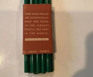 11 Vintage Eagle Pencil Co chemi 325 Drafting Pencils No.  2 1936 USA 3