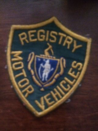 Massachusetts Police - Registry Of Motor Vehicles Police - Ma Police Patch