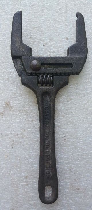 Antique Vintage Covers Co Ace Slip & Lock Nut Adjustable Wrench Tool 10 - 1/8 "