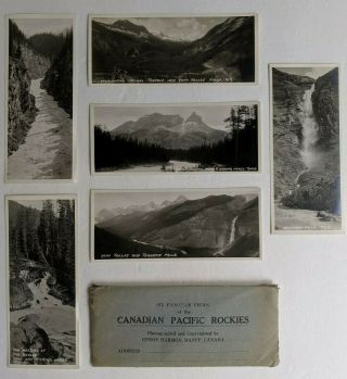 Set Of 6 Panorama View Canadian Rockies Bc Yoho Valley Takakkaw Falls Photos