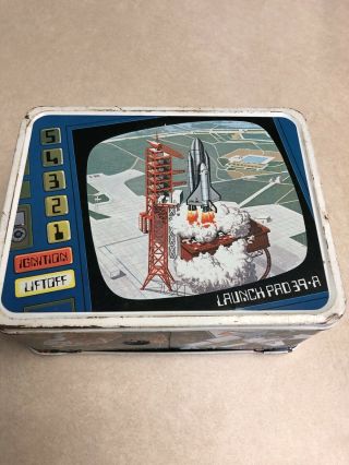 1977 Space Shuttle Orbiter Enterprise Metal Lunch box & matching Thermos 3