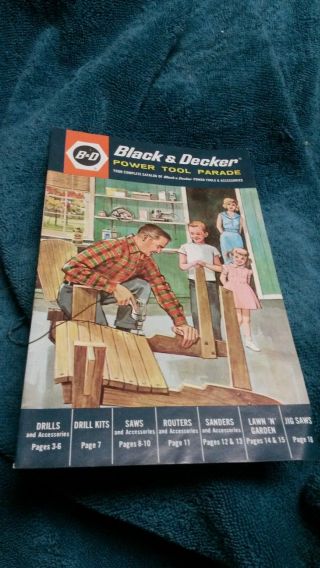 Vintage Black & Decker Power Tool Parade Brochure