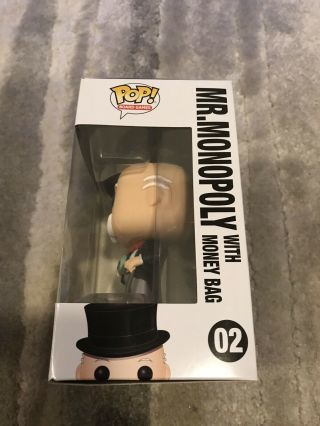 Funko Pop Mr.  Monopoly with Money Bag Funko Shop Exclusive 02 Limited Edition 2