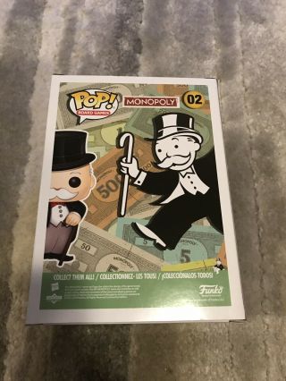 Funko Pop Mr.  Monopoly with Money Bag Funko Shop Exclusive 02 Limited Edition 3