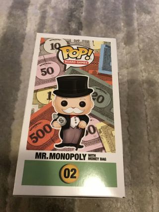 Funko Pop Mr.  Monopoly with Money Bag Funko Shop Exclusive 02 Limited Edition 4