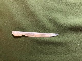 Vintage Letter Opener Hand Made Early Clam Shell