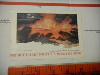 Postcard Hi The Seething Crater Of Kilauea Volcano Lava 1904 William Hearst