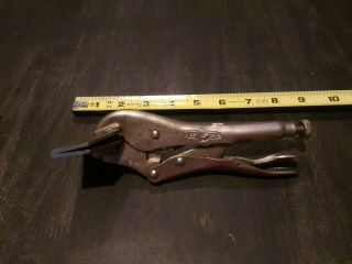 Vintage Petersen Vise Grip No.  8r Locking Plier Welding Clamp Dewitt Ne Usa