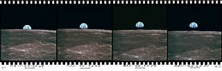 Apollo 11 70mm Film Strip Positive Segment Nasa 1969 Earthrise Hand - Numbered