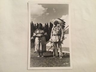 Postcard - Rppc,  Native American Indians,  Chief Blackfoot,  Glacier Park,  Mt