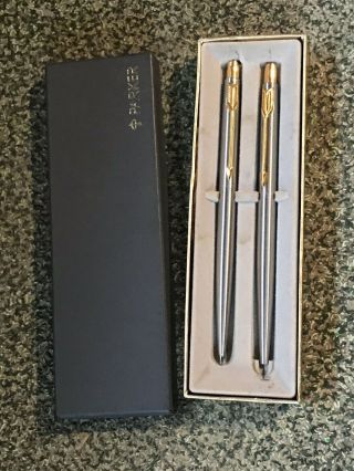 Vintage Parker Pen And Mechanical Pencil Set Boxed