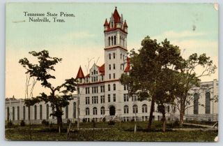Nashville Tennessee Tennessee State Prison Victorian Tower Penitentiary C1910
