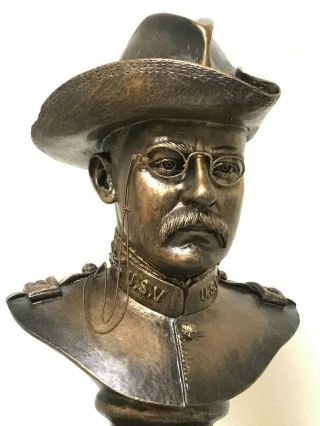 Rare 2008 Friends Of Nra Colonel Theodore Roosevelt Bust Sculpture Rick Terry