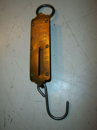 John Chatillon & Sons Brass Front Spring Scale 25