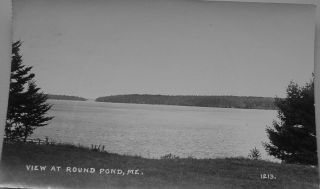 View At Round Pond - Maine - 08 - Real Photo