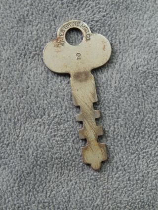 Vintage Key - Yale & Towne Mfg Co 2,  Steel,  2 1/4 " Length
